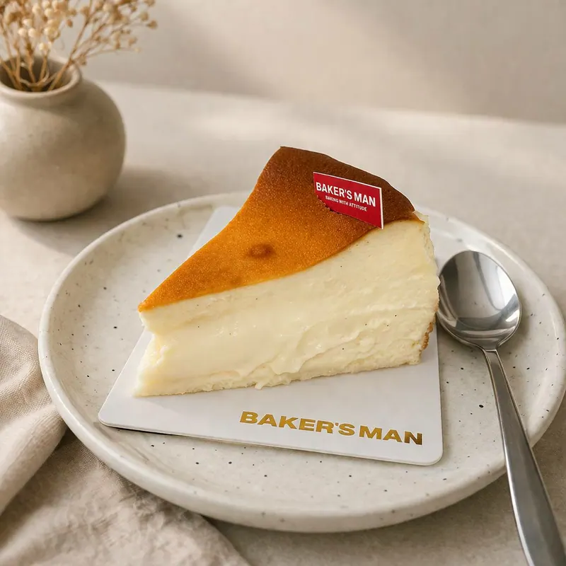ชีสเค้กหน้าไหม้ (ชิ้น) — Burnt Cheesecake Slice