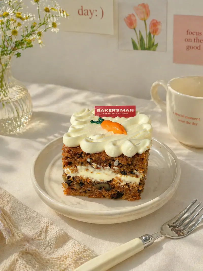 แครอทเค้ก (ชิ้น) — Carrot Cake Slice