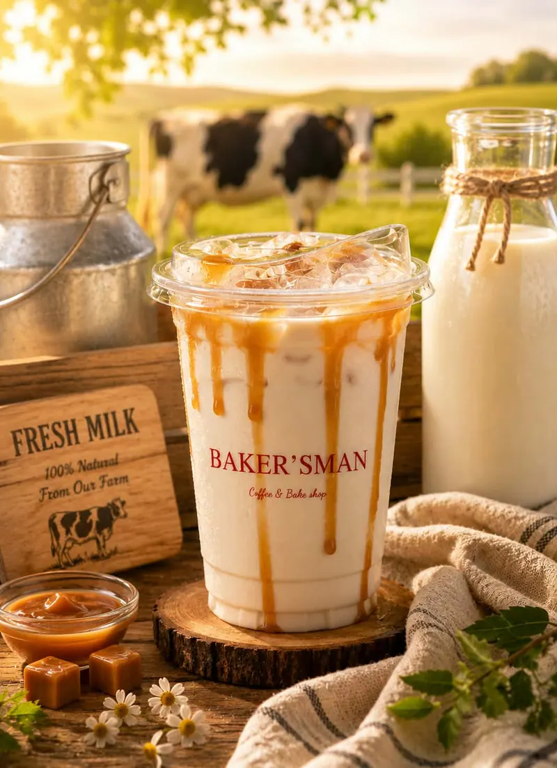 นมสดคาราเมล Caramel Fresh Milk