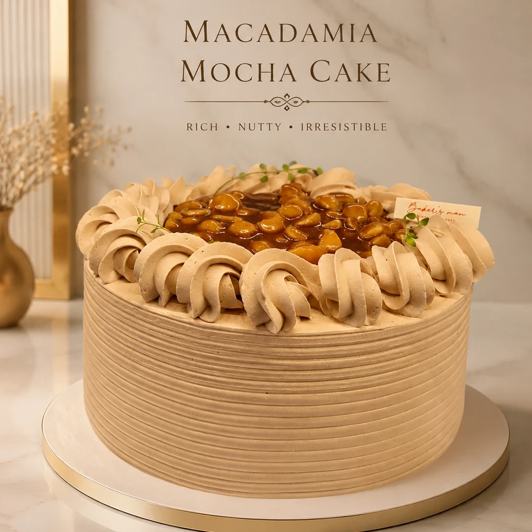 แมคคาเดเมียมอคค่าเค้ก — Macadamia Mocha Cake